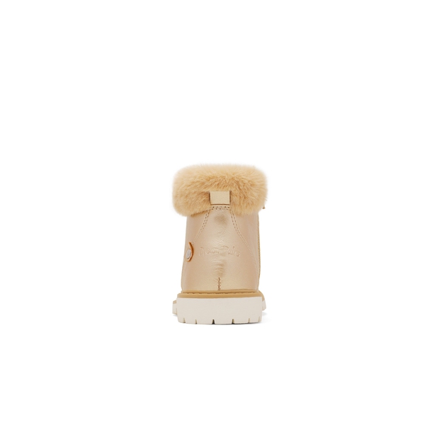 Girls Ankle Fashion Boots - GOLD PU - 3